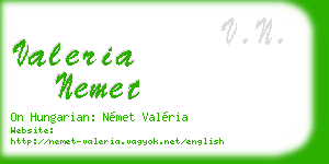 valeria nemet business card