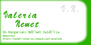 valeria nemet business card